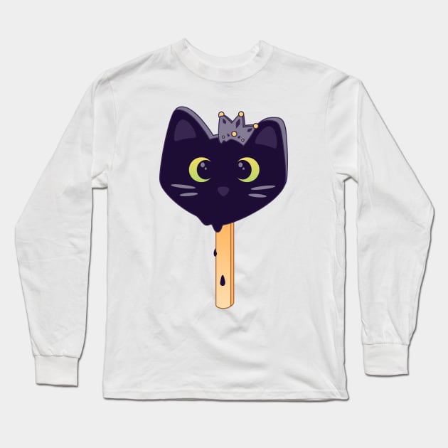 Melty Princess Cat Ice Cream Bar Long Sleeve T-Shirt by fyreriot